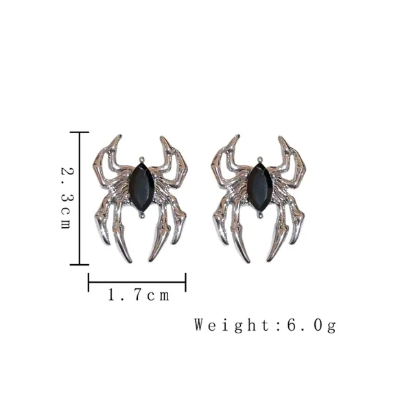 Silver Statement Earrings - Picture 5 of 8